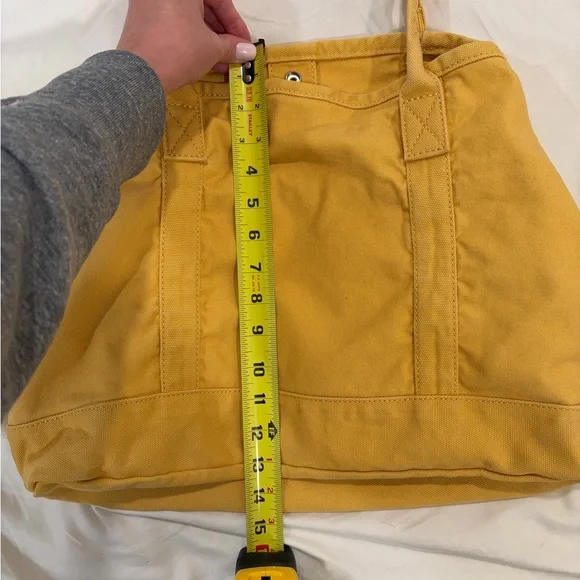 Land’s End 100% Cotton Yellow Tote Bag - Picture 2 of 6